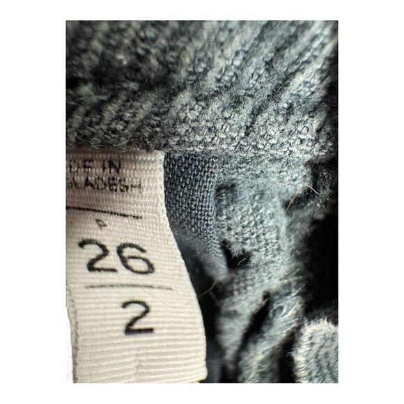 Loft slate blue grey corduroy curvy skinny pants size 2 - Picture 7 of 7